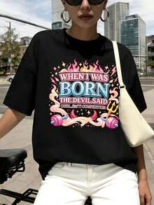 Women T-Shirts - Black - View 1