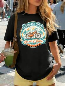 Women T-Shirts - Black - View 1