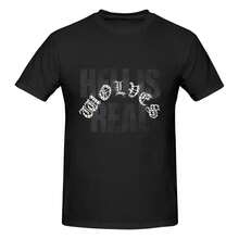 Men's DARCSPORT HELL IS REAL Grunge Distressed Oversized Tee, 180g Cotton - 黑色 - 查看 6