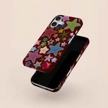 [24h Shipping From DE/FR/ES]Apple 17 16 15 Promax  23 24 25 26 Ultra Galaxy Star Candy Case, Kawaii Star Patch Y2K Coquette Aesthetic  Case,  17 16 15 14 13 12 11 Pro Max,  S26 - Frosted Texture - View 4