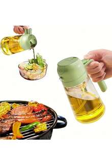 1pc 470ml/15.8oz Kitchen Olive Oil Sprayer Bottle, 2-In-1 Cooking Oil Mister For Cooking, Grilling, Salad, Baking, Mother's Day Gift - A - View 5