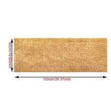 Tapis en fibre de coco antidérapant découpable, rouleau de fibre de coco naturelle, 3 tailles disponibles (30/40/50cm X 100cm), doublure en fibre de coco respirante et conservant l'humidité, convient pour l'isolation des plantes, la litière des reptiles et la décoration de jardin - tapis multifonctionnel en fibre de coco - Voir 6