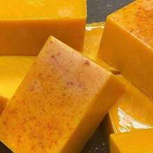 Jabón de limón, cúrcuma y kojic, Barra de jabón de miel, brillo de limón, cúrcuma y kojic, Jabón orgánico de cúrcuma para rostro y Body, Jabón para el cuidado de la piel para todo tipo de pieles, Limpieza profunda y humectante - Amarillo - Ver 2