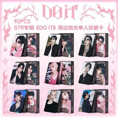 1张随机92张新专辑DOIT小卡、I.N明星贴纸、LOMO卡、Katseye应援棒、小卡、K-Pop、Katseye小卡