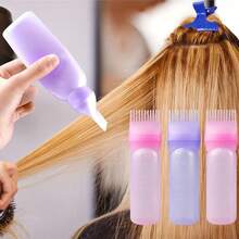 1pc Hair Dye Root Comb Applicator Bottle + Continuous Fine Mist Spray Bottle Set, Reusable Hair Coloring Bottle, Refillable Hair Spray Bottle, Suitable For Home And Salon Hair Dyeing - Hair Salon Set - View 6