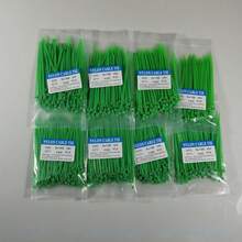100条/包 园艺扭扭扎带，自锁尼龙扎带，带安全锁扣，高强度，经久耐用，方便实用，适用于家庭、花园、车库、工作室，用于整理电线或电缆，是母亲节、开学季、园艺工具、圣诞节的理想礼物。 - 綠色 - 查看 6