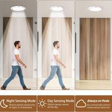 Rechargeable LED Ceiling Light With Remote Control, Motion Sensor Ceiling Lamp, Magnetic Easy Installation For Bedroom, Hallway, Closet, Bathroom - Three-tone Lighting - View 10