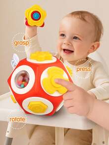 Bola Mainan Sensorik untuk Balita, Bola Edukatif dan Aktif untuk Perkembangan Anak Usia Dini, Bola Genggam Dodecahedron, Mainan Belajar Dini untuk Bayi - Bola Sibuk - View 5