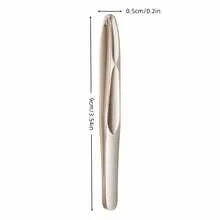 2pcs/1pc High Precision Stainless Steel Slanted Tip Tweezers, Ergonomic Handle Design, Suitable For Fine Hair, Facial Hair, Eyebrows, Makeup And Beauty Care Tools - One Size Fits All - View 5