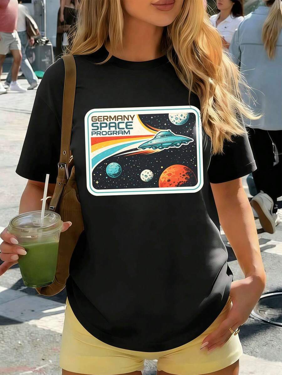 Women T-Shirts - Black - View 1