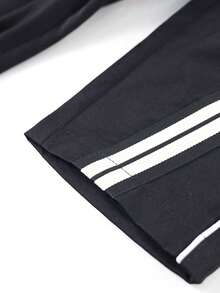 1pc Casual Wide Leg Pants For Teenage Boys, Versatile Daily Wear, Street Style, Commuting, Outdoor - Black - View 5