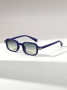 1 Pair Women's Square Small Frame Punk Retro Versatile Street Style Fashion Fashion Glasses, Suitable For Runway Shows And Gatherings - Multicolor - View 11