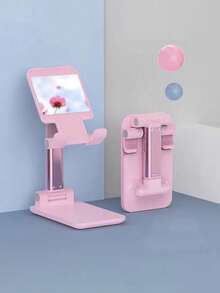 1pc Adjustable 360° Rotating Desk Phone Holder - Dual Folding Design, Universal For All Phones, Stable Desktop Stand, Suitable For Self-Use And Gifting, Adjustable Phone/Tablet Stand - Phone Holder, Tablet Holder, Foldable Device Stand, Portable Device Stand, Adjustable Desktop Stand, Height/Angle Adjustable - Support - View 2