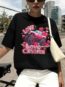 Women T-Shirts - Black - View 1