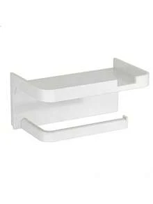 Soporte para papel higiénico sin taladro, dispensador de rollo de papel higiénico montado en la pared, estante para rollo de papel de baño para el hogar - Multicolor - Ver 8