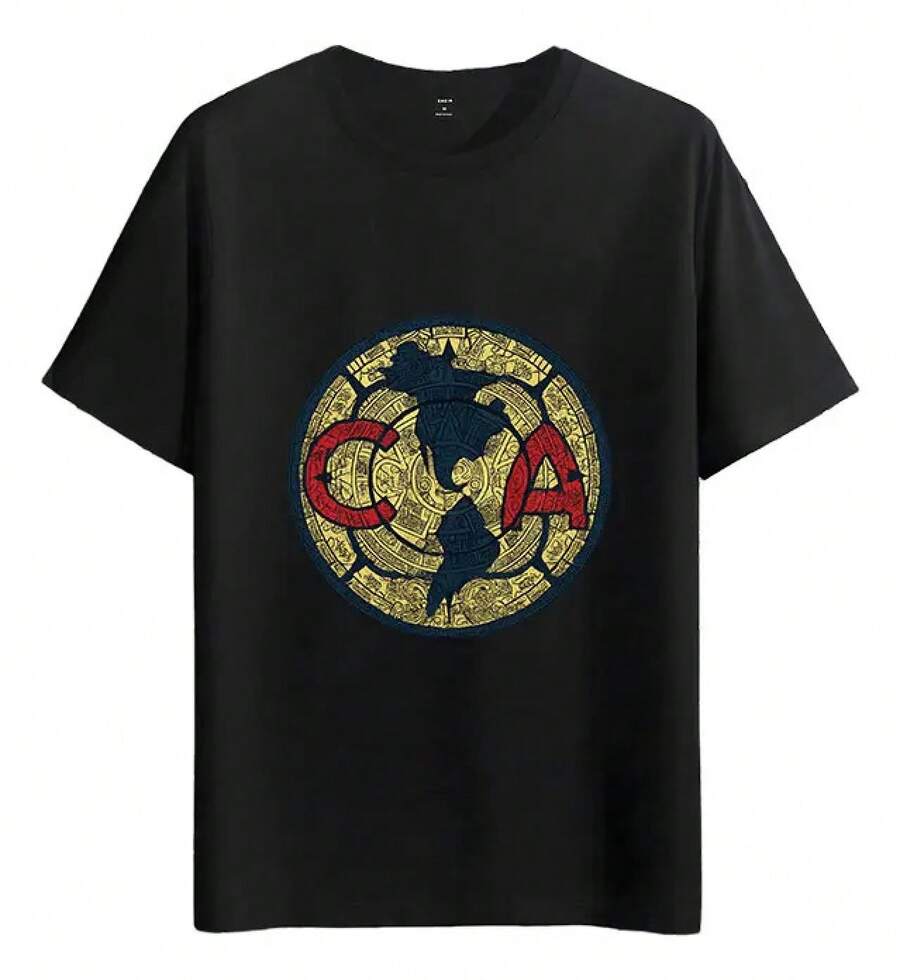 Tshirt Muscle Freaks Azteca Estilo Club América Camiseta - Negro - Ver 1