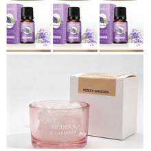 1 pieza Juego de difusor de aroma de jazmín, difusor de piedra de aceite esencial de lavanda/rosa, difusor de aceite esencial de jazmín, difusor de piedra de fragancia, juego de fragancias para el hogar, difusor para sala de estar/dormitorio/baño, purificador de aire, ayuda para dormir, base de vidrio, rosa/naranja/verde, incluye 3 botellas de aceites esenciales (jazmín/lavanda/rosa) - Vidrio + Mármol perfumado - Ver 21