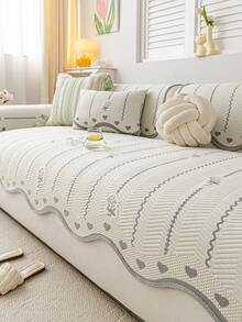 1 buah Sarung Sofa Anti Air dan Anti Selip Gaya Bohemian untuk Hewan Peliharaan, Dapat Dicuci dengan Mesin, Pelindung Sofa Sepanjang Musim, Bantalan Dekorasi Sofa Serbaguna - Light Grey - View 7
