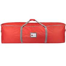 Heavy Duty Oxford Christmas Tree Storage Bag with Extra Padded Handles Waterproof Oxford Artificial Tree Storage Bag 51" L x 16" W x 16" H ID Card Included - Rojo - Ver 9