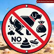 1pc Vintage Pet Waste Warning Sign - Made Of Thickened Material "No Pets Allowed/No Littering" Sign, Suitable For Home, Garage, Cafe And Other Scenes, Wall-Mounted Decor, 2D Flat Design - A - View 5