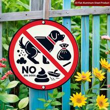 1pc Vintage Pet Waste Warning Sign - Made Of Thickened Material "No Pets Allowed/No Littering" Sign, Suitable For Home, Garage, Cafe And Other Scenes, Wall-Mounted Decor, 2D Flat Design - A - View 7
