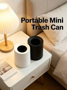 Minimalist Solid Color Trash Can, Daily Essential - Multicolor - View 10