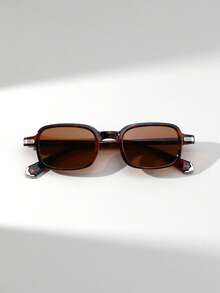 1 Pair Women's Square Small Frame Punk Retro Versatile Street Style Fashion Fashion Glasses, Suitable For Runway Shows And Gatherings - Multicolor - View 6