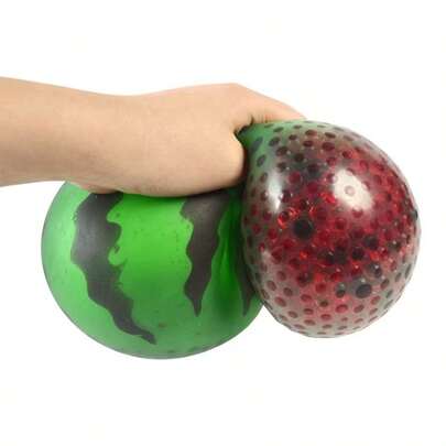 1pc Watermelon Shaped Soft Squishy Toy, Slow Rebound, Anti-Stress Toy, Portable Travel Companion, Ideal Gift For Holidays, Birthdays, Easter, Halloween, Christmas