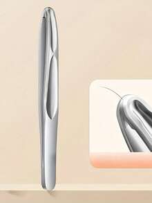 2pcs/1pc High Precision Stainless Steel Slanted Tip Tweezers, Ergonomic Handle Design, Suitable For Fine Hair, Facial Hair, Eyebrows, Makeup And Beauty Care Tools - One Size Fits All - View 9