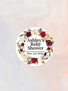 Pegatinas personalizables con texto para fiesta de boda, etiquetas decorativas de tubo de burbujas transparentes. Pegatinas personalizables para recuerdos de boda, etiquetas de agradecimiento floral para regalos de fiesta de compromiso/boda - Multicolor - Ver 64