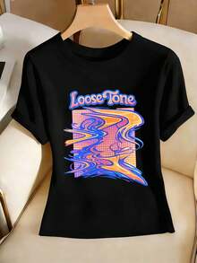 Women T-Shirts - Black - View 2