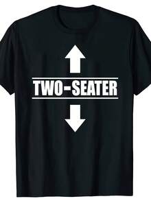 Two Seater T Shirts Graphic Cotton Streetwear Short Sleeve 2 Seater Adult Humor Gifts Summer Two-Seater T-Shirt - 款式 - 查看 1