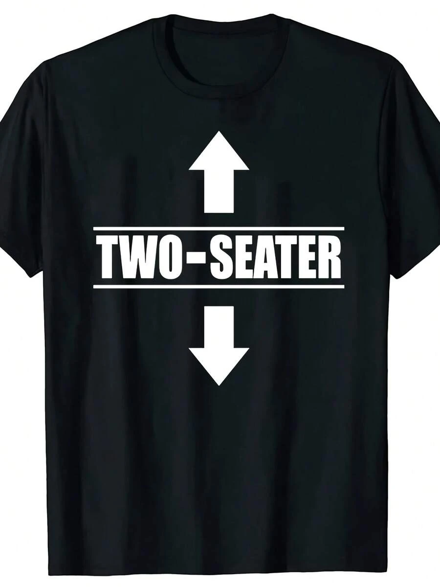 Two Seater T Shirts Graphic Cotton Streetwear Short Sleeve 2 Seater Adult Humor Gifts Summer Two-Seater T-Shirt - 款式 - 查看 1