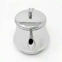 Stainless Steel Gooseneck Tea Pot w/ Vented Hinged Lid 32 Fluid Ounces 4 - 5 Cups by Pride Of India by Pride Of India - Acero inoxidable - Ver 3
