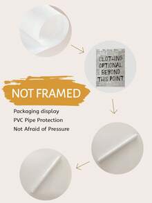 1幅报纸墙画，趣味浴室装饰画，Y2K海报，时尚美学装饰，适用于卧室、客厅或公寓，送给她的礼物，无框 - 文字A款 - 查看 7