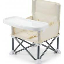 Portable Folding Multipurpose High Chair For Baby - Beige - View 3