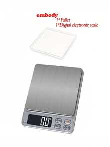 One High-Precision Kitchen Scale, 3000g, Mini Portable Scale With High-Definition LCD Digital Display, Net Weight Weighing And Multiple Unit Conversions, Suitable For Baking, Cooking, And Jewelry Making, Portable Operation, Battery Powered (Batteries Not Included). - Multicolor - View 11