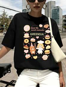 Women T-Shirts - Black - View 1