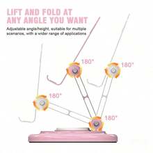 Alloy Rotatable 360° Rotatable Foldable Desktop Phone Stand Metal Base, Compatible With All Phones, Portable Travel Stand, Phone Accessories, Mother's Day Gift, Mom Birthday Gift - Multicolor - View 4