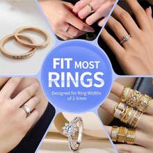 KLONKEE 8pcs/16pcs/24pcs Silicone Ring Sizer, Invisible Ring Size Adjuster, Fits All Rings, Great For Weddings, Jewelry Accessories For Men And Women - Transparent Ring Pad - View 8