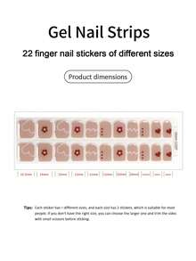 20pcs Semi-Cured Gel Nail Stickers, Durable Salon-Grade Nail Stickers, Easy To Apply And Remove, Requires UV Lamp Curing - Baby Pink - View 4