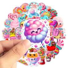 1 Set Cute Candy Lollipop Stickers, Waterproof Vinyl Decals For Scrapbooking, Notebooks, Laptops - Multicolor - View 5