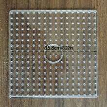 Bộ dụng cụ làm bảng nhựa ghim lỗ hình vuông, tròn, lục giác lớn, trong suốt, 10mm, dùng để nung chảy hạt nhựa, tạo nên những sản phẩm thủ công độc đáo. - C - Xem 4