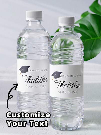 1-60 miếng dán tốt nghiệp tùy chỉnh, nhãn dán bình nước cá nhân hóa, thiết kế mũ tốt nghiệp tối giản, tên và năm tốt nghiệp có thể tùy chỉnh, nhãn dán hình chữ nhật, nhãn dán trang trí tiệc tốt nghiệp, nhãn dán kỷ niệm, quà tặng cá nhân hóa, đồ trang trí ngày lễ, phù hợp cho sinh viên tốt nghiệp, bạn bè và bạn cùng lớp, quà tặng tốt nghiệp lý tưởng.