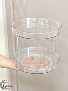 360° Rotating Transparent Makeup Organizer, Vanity Makeup Storage Box, Spice Rack, Jewelry Box, Suitable For Bathroom, Bedroom, Kitchen, Back To School Gift, Home Decor - Multicolor - View 6