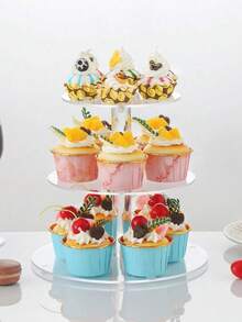 2-6 Tier Removable Acrylic Cake Stand, Dessert Display Rack For Wedding, Birthday Party, Cupcake Stand, Cake Tower, Pastry Holder, Suitable For Wedding, Birthday Party, Buffet, Afternoon Tea, Bakery, Home, Outdoor Camping - Clear - View 13