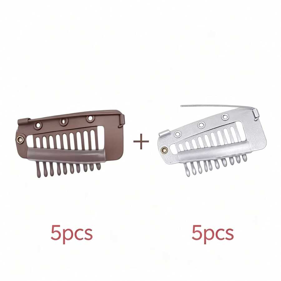 50PCS/20PCS/15PCS/10PCS/6PCS/3PCS Hot Selling Clips Hat Veil Scarf Fixing Clips Wig Hairpiece Elastic BB Clips,Hair Accessories,Hair Clips,Summer,Beach - Silver - View 1