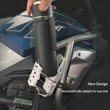 Adjustable Motorcycle/Bicycle/Scooter Cup Holder, Universal Automatic Clamping Water Bottle Rack, No Drilling Installation - Multicolor - View 10