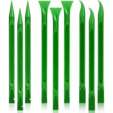 9 PCS Plastic Scraper Non-Scratch Sticker Remover Tools Car Crevice Cleaning Multi-Use Thumb Paint Scrappers Tight Spaces Crevices, Kitchen Removing Food, Stickers, Paint, Grease - Default - View 1