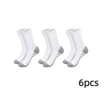 60/50 Pairs Men's Comfortable Round Neck Tennis Socks, Suitable For Outdoor Leisure Wear, All-Season White Antibacterial Odor-Resistant Sweat-Absorbent Thick Sports Socks. Couples' Comfortable Daily Socks For Autumn, Winter, Spring And Summer, Mesh Design, Drainage Hole Design, Moisture-Wicking Breathable - Multicolor - View 33